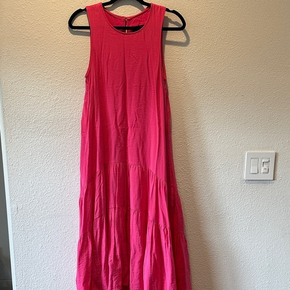 Maeve Dresses & Skirts - Maeve Vibrant Pink Sleeveless Maxi Dress